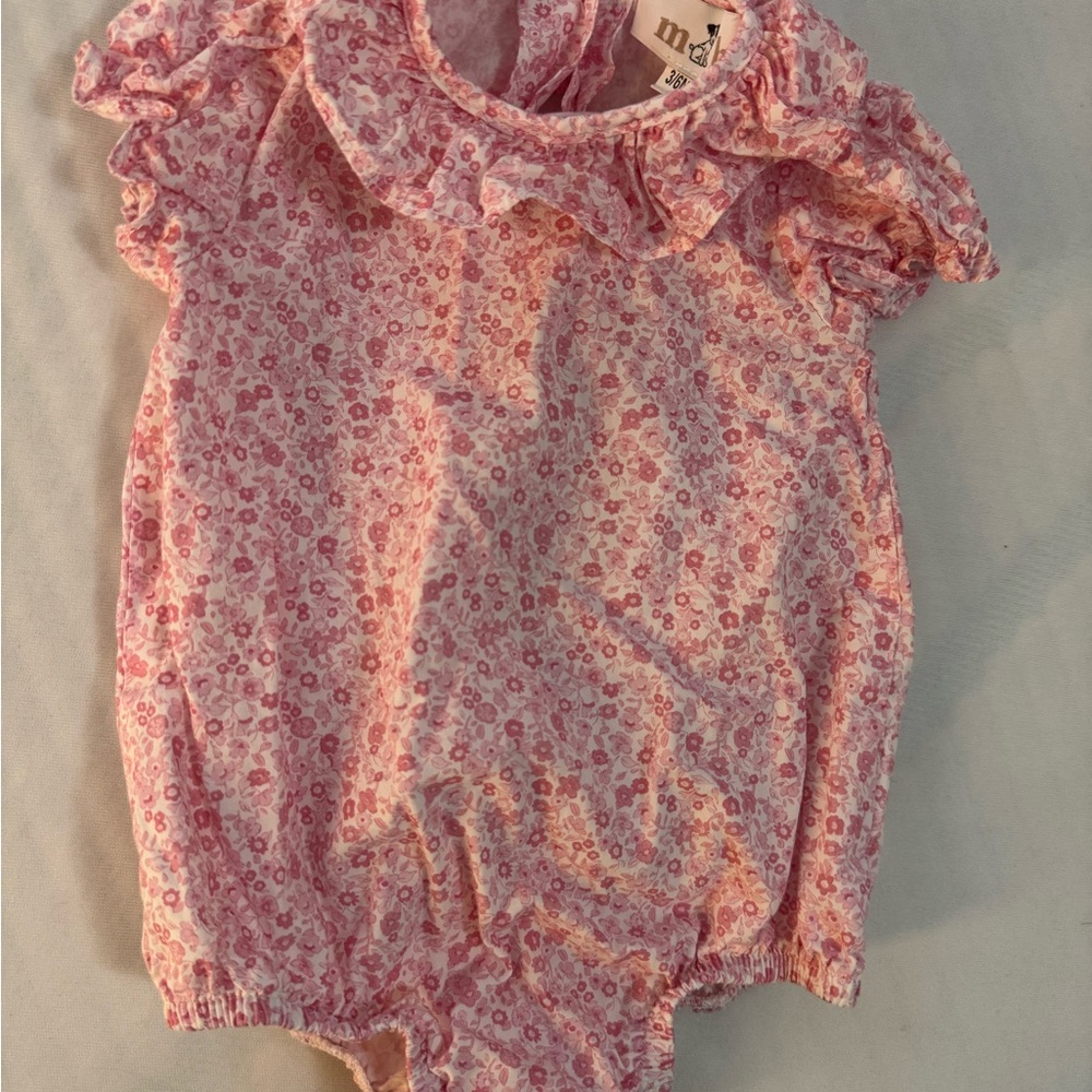 Floral Pink Kids Dress romper spanish clothes M&H